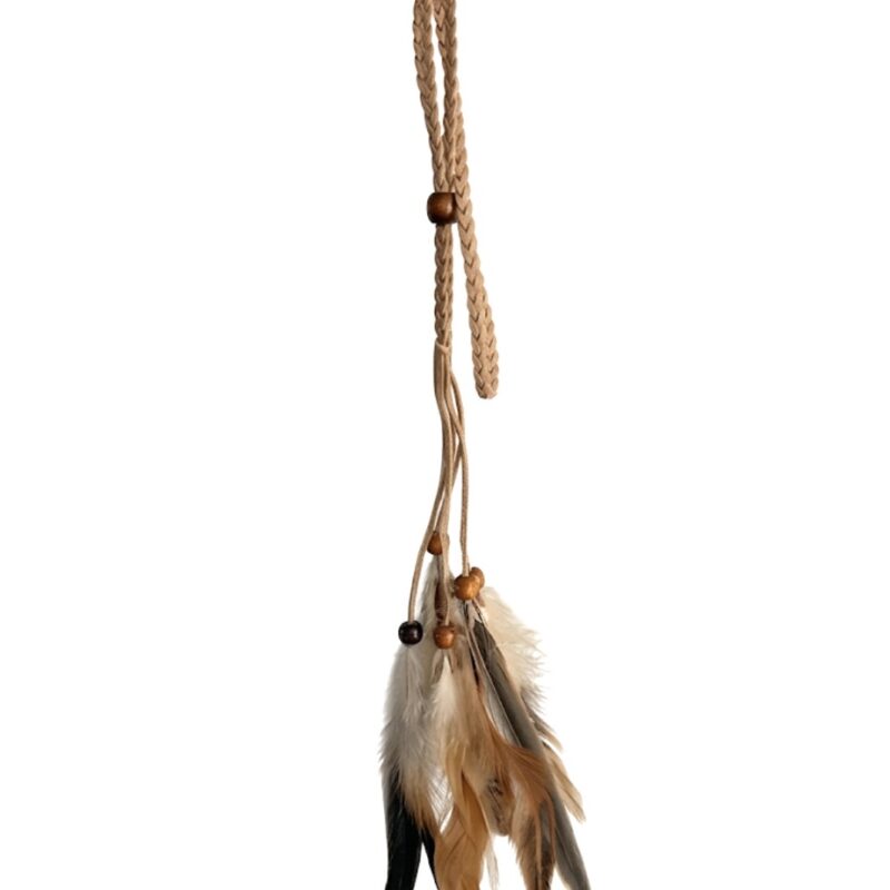 Čelenka s peřím v Boho stylu